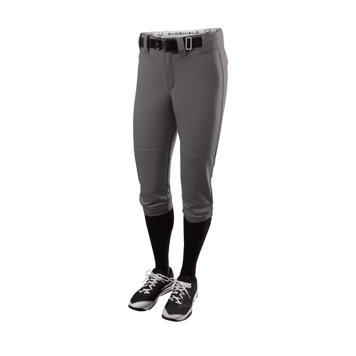EvoShield Girls' Standard Standout Fastpitch High Rise Pant, Charcoal, Small