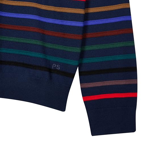 Paul Smith Men's Multicolor Stripe Crew Neck Sweater2