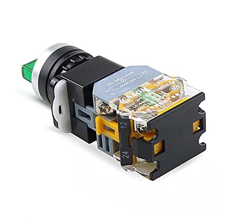 Interruptor de botón giratorio de 22 mm para evitar fallos de posición en paneles de 12V 4