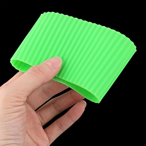 sourcingmap Silicone Anti-Slip Glass Bottle Mug Cone Cup Sleeve Protective Lid Green, 8 x 6cm/3.1" x 2.4 - Image 4