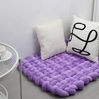 Coussin D'éveil Bébé 70x80 Cm - Tissé Main, Tout Doux - Tapis De Jeu Tummy Time Ou Coussin D'assise (Beige) - 8