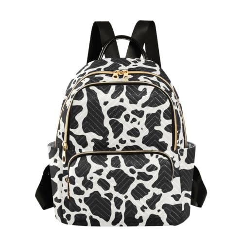 Image of ALAZA Cow Pattern Small Backpack Purse for Women Travel Bag Fashion Daypack Back Pack Shoulder Bag