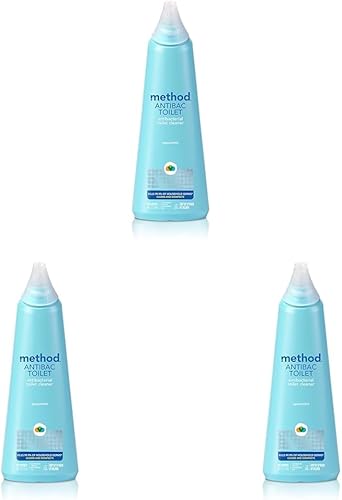 Method Limpiador antibacteriano para inodoro, menta verde, mata el 99.9% de los gérmenes domésticos, 24 onzas líquidas (paquete de 3)