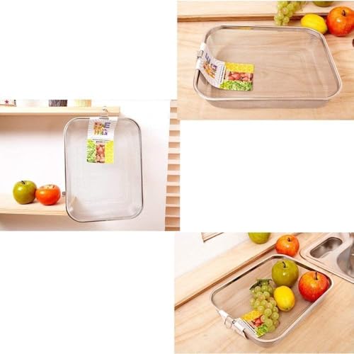 Image of Sink Corner Strainer - Triangle Drainer Basket & Shelf Organizer for Kitchen | Multi-Use Fruit, Vegetable, Soap, Sponge Holder | Rust-Resistant Sink Shelf Corner Rack (Sink Corner Basket)