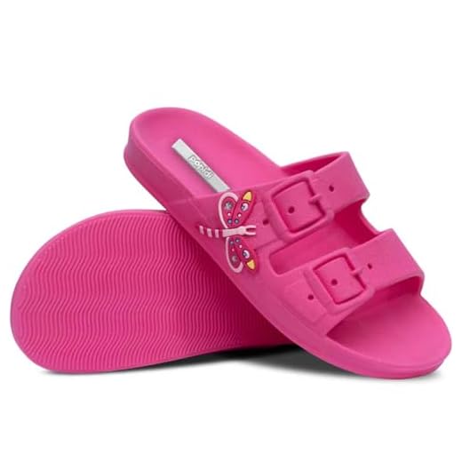 Chinelo Infantil Feminino Nº 25 ao 40 Sandália Papete Moda Slide Menina 12.61 (Rosa Pink, BR, Adulto, Numérico, 40)