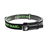 MOSSY OAK CREE LED Headlamp Flashlight - 100 Lumens Hand-free Torch, IP X4 Waterproof, 4 Lighting Modes, AA Alkaline Battery Included