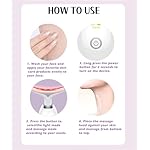 Red-Light-Therapy-for-Face and Neck, Red Light Therapy Wand, 7 Color Led Face Neck Massager for Skin Care, White - Image 5