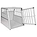 EUGAD Hundetransportbox Aluminium, Autotransportboxen für Hunde Katze 65x85x71cm, Auto Haustiertransportbox Reisebox Tiertransportbox Hundetransporttasche für große/mittlere/kleine Hunde