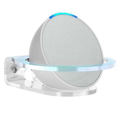 PlusAcc Wall Mount for Pop, Dot 5 & HomePod Mini - Clear
