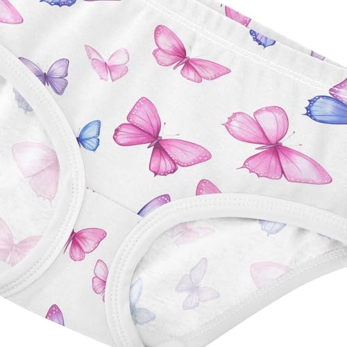 Girls Underwear Soft Cotton Butterflies Kids Panties in Sizes 2/3t, 4t, 5t, 6 and 84