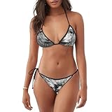 I Love Alpacas - Traje de baño de dos piezas para mujer, con estampado de alpacas, bikini para playa, piscina, días del océano, cómodo, Negro, M