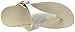 FitFlop Women's THE SKINNY™ LEATHER TOE-THONG SANDALS Sandal, pale gold, 7 M US
