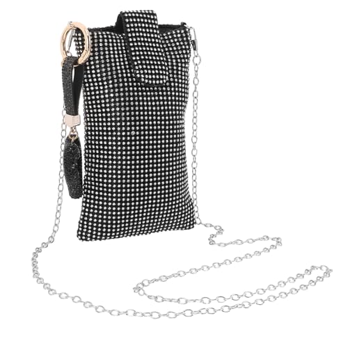 Pochette porte-téléphone femme noire Gatuida pour vos sorties et soirées chic