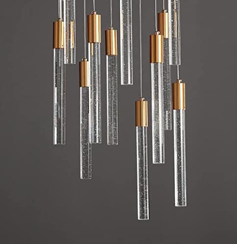 Longues suspensions pour immeuble duplex et cage d'escalier au design moderne - 8