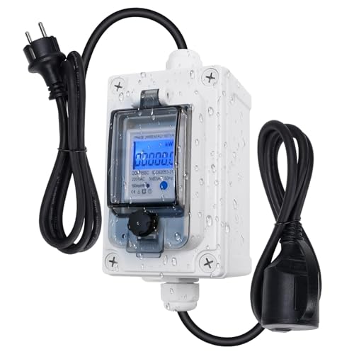 Vapourd 141918 Mobiler Digitaler Stromzähler 230V