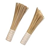Natural :retro craftsmanship, hand-woven and wooden pot , simple and generous,cleaning wok Pot cleaning:the products are small in size, do not take up much space, and are easy to store,washing pot kitchen pan brush:long-term use is not easy to be mes...