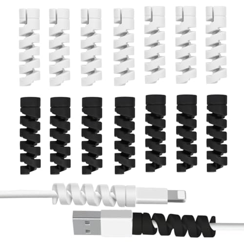 14 piezas protector de cable para cargador tipo-c cargador rápido todos los teléfonos cables de carga cable ratón cable usb