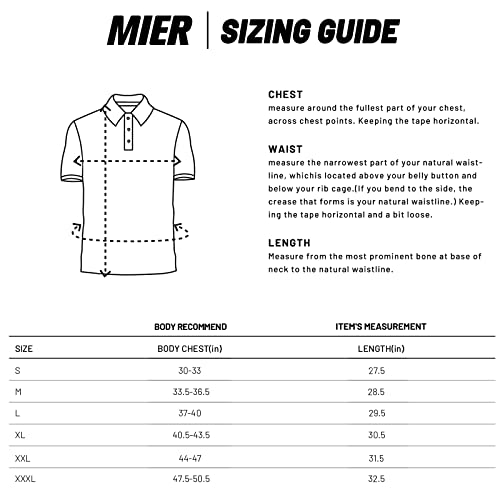 Mier Gray Athletic Polo Shirts Short Sleeve, Polyester Moisture Wicking Golf Shirts For Men, Light Grey, L #TOP6