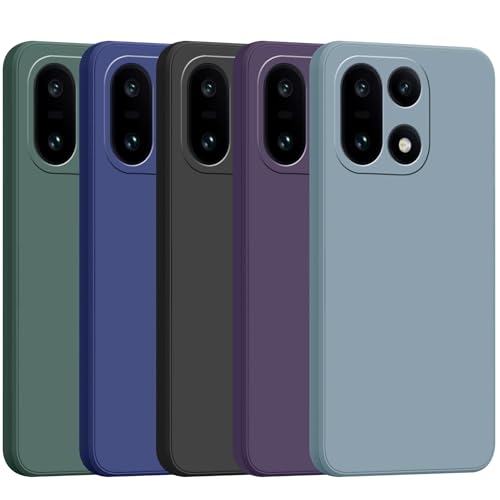 Image of amazon basics Back Cover for OnePlus 15 5G | Ultra Slim Soft Rubberised Case | Matte Silicone Flexible Mobile Case | Camera Protection - Green