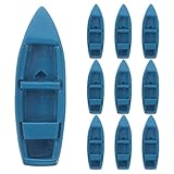 10Pcs Miniature Yacht Boat Models for Micro Landscape Decoration Nautical Theme Party Favors and DIY Fairy Garden Accessories