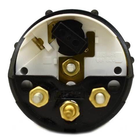 Faria Boat Temperature Gauge GP7648A | Marine 2 Inch Yellow White