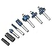 Router Bit Set 8Pcs Alloy Steel Woodworking Milling Cutter with 1/4in Shank for Professional Wood Carving and Surface Modeling Durable and High Precision Cutting Tools