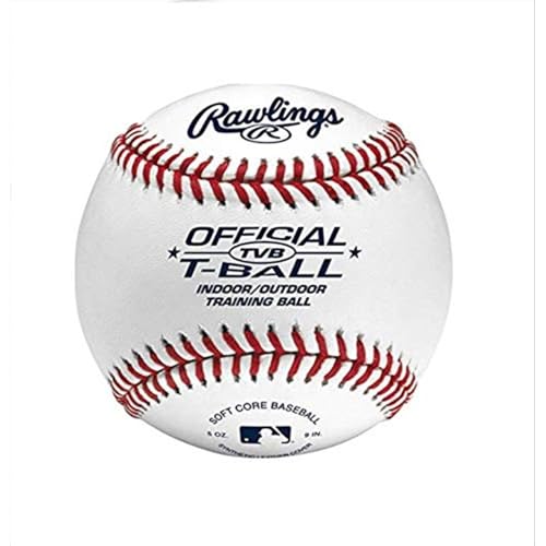 Rawlings | Official T-Balls | TVB | Youth/6u | 12 Count | Sponge Rubber Core | Indoor/Outdoor