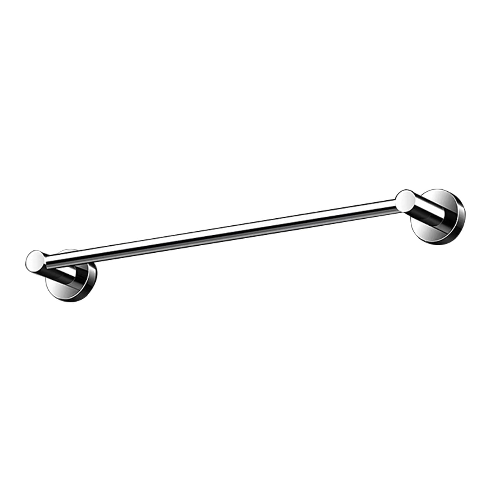 Renmlion Towel Rail 70cm 80cm 90cm 100cm Hand Towel Holder, Bathroom Towel Bar Wall Mounted Kitchen Towel Bar Rack Stainless Steel Single Towel Rod，Screws Mounting(70cm)