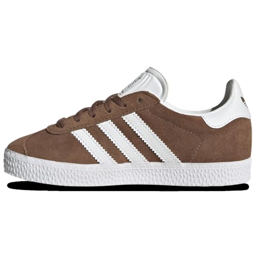 Adidas Originals Gazelle C - Boys' Preschool (IF9807, Brown/White/Gold)2