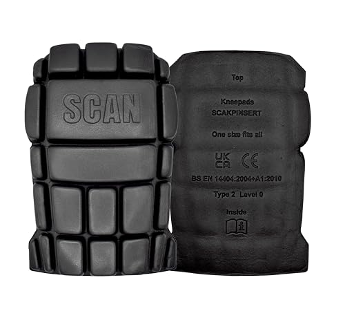 Scan Kneepad Inserts, Type 2 Level 0, 240mm x 165mm x 20mm - Pair