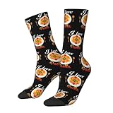 SEVEBJ I Love - Calcetines de paella para mujeres y hombres, calcetines atléticos, casuales, absorbentes, 3, color negro, blanco, Altoa única