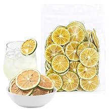 JTEDZI Dried Limes for Cocktails, Dehydrated Limes 3.52oz/100g, Dried Lime Slices No Sugar Added