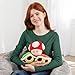 Club Mocchi-Mocchi- Super Mario Plush - Red Mushroom Plushie - Squishy Mario Toys and Cute Stuffed Animals - Gaming Room Decor - Video Game Collectibles - 6 Inch