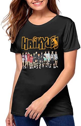 Haikyuu Woman Girls T Shirt Short Sleeve Casual Tops Crewneck Shirts