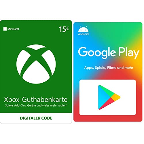 Xbox Live - 15 EUR Guthaben [Xbox Live Online Code] + Google Play €15 Guthaben (Digital Code, code kann nur in Deutschland eingelöst werden)