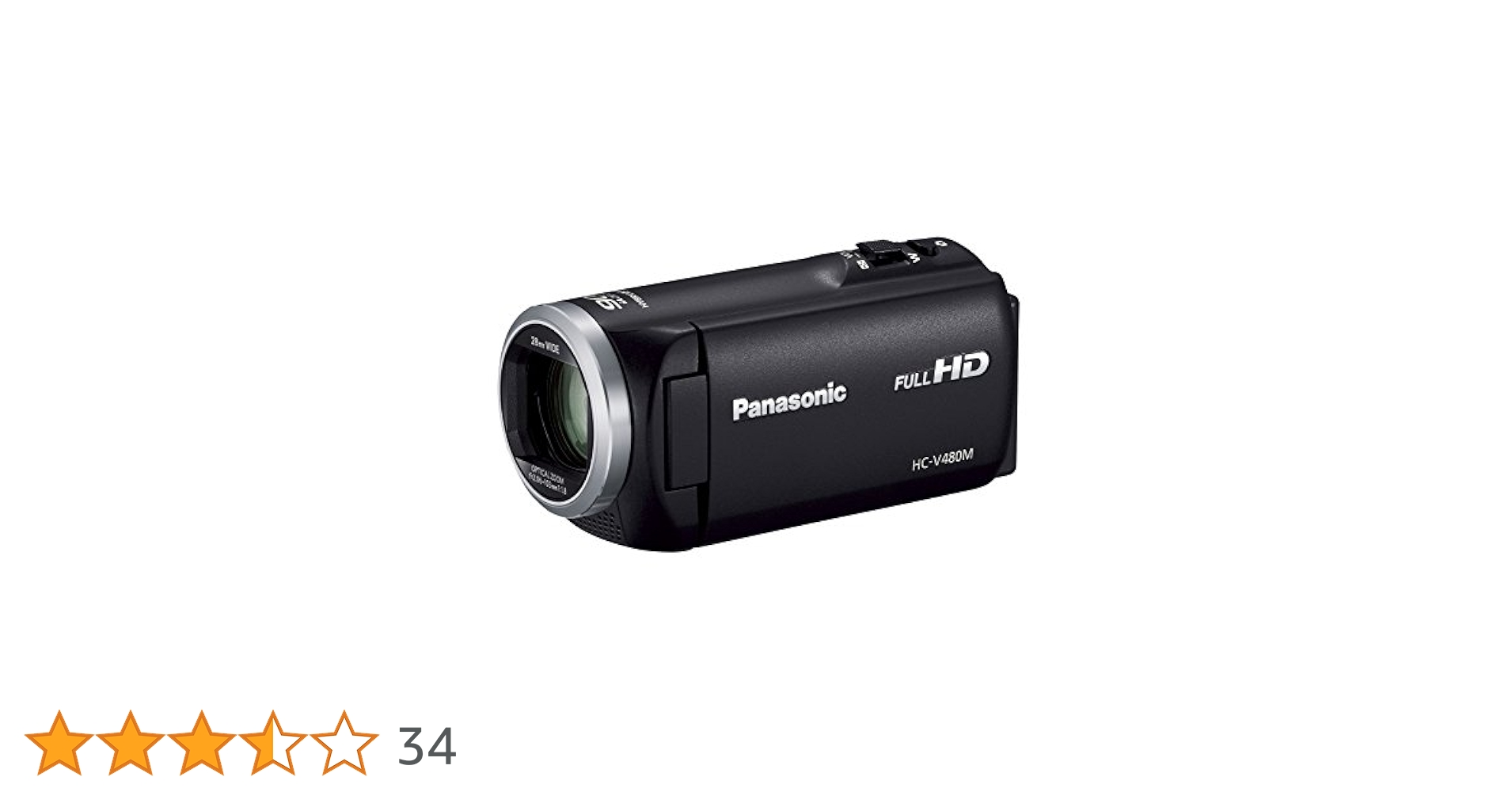 Panasonic HC-V480M フルHDビデオカメラ（大容量予備電池付） Amazon.co.jp: パナソニック HDビデオカメラ V480M 32GB 高倍率