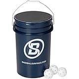 Baseball-Softball Savings Baseballsavings Bucket W/Plastic 9' Training Balls.