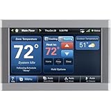 Trane XL1050 ComfortLink Wi-Fi Smart Thermostat – Model TZON1050AC52ZC Built-in Humidity Sensor with Zoning Control & 7" high Definition Color Touchscreen Compatible with Variable Speed Systems