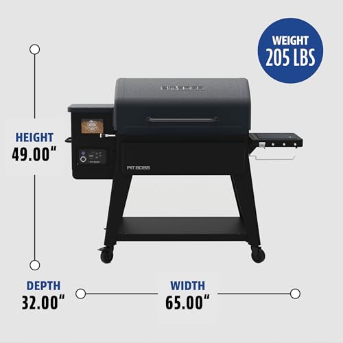 Pit Boss 1600 Navigator Series WiFi & Bluetooth Wood Pellet Grill & Smoker, Flame Broiler and Touchscreen Controller, 1,593-Sq. in. Cook Space, 180°F to 500°F Temp Range, Meat Probe, 30 lb. Hopper - Image 10