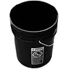 5 Gallon (20L) Plastic Buckets, 3-Pack - Black