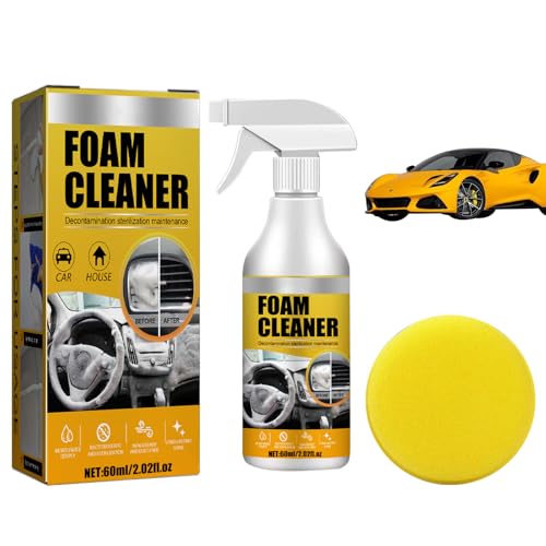 Multifunctional Car Foam Cleaner,Limpiador Espuma Multiusos,Foam Cleaner All Purpose,Limpiador de Espuma de Coche,Spray Limpiador Espuma Multiusos para Interiores de Coche,Cocina,Baño