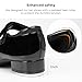 Stelle Tap Shoes for Girls Toddler Boys PU Leather Dance Shoes(Toddler/Little Kid/Big Kid)(Black,9MT)