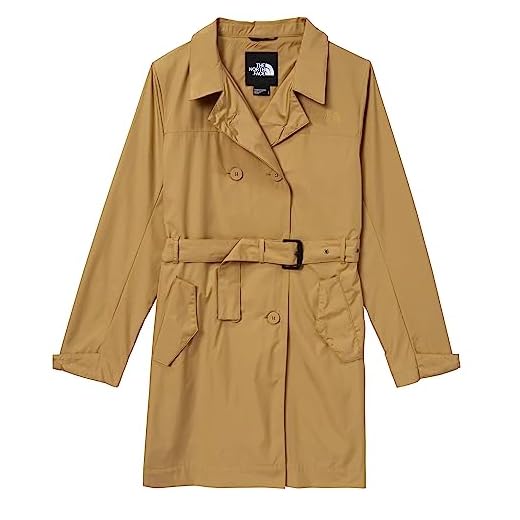 THE NORTH FACE Casaco feminino City Rain com cinto longo, Antílope Tan, GG