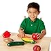 Melissa & Doug Play-Time Produce Fruit (9 pcs) and Vegetables (7 pcs) Realistic Play Food