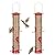 ERYTLLY 2 Pack Bird Feeders for Outdoors Hanging with 6 Feeding Ports Extra Thick Solid Tube Transparent Weatherproof Water Resistant Great for Attracting Birds Garden