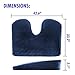 Wagan 9788 Ortho Wedge Cushion Gradual Slope for Coccyx, Sciatica, Tailbone Pain Used for Home Chair, Desk Chair, Car Seat, and Wheelchair
