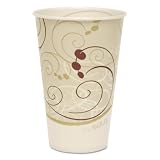 Dart SCCR12NJ Jazz Waxed Paper Cold Cups, 12oz, Tide Design, 2000/carton