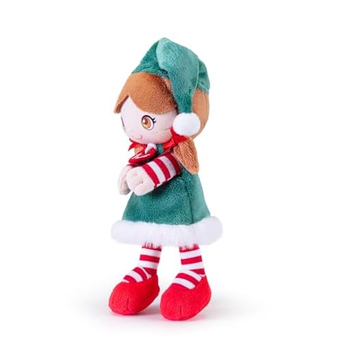 Trudi Duende Lela Temas de Navidad de Peluche, Elfos de Navidad | 10x18x5cm Medida XXS | Xmas | Modelo 29360