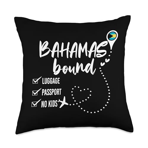 Romantic Couples Travel Throw Pillow 18x18 Bahamas Honeymoon