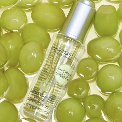 Juice Beauty Stem Cellular Vinifera Replenishing Oil & Facial Primer, Hydrating Night Treatment with Vitamin C, Fruit Stem Cells & Grapeseed Oil, Dewy Finish for All Skin Types, 1 fl oz